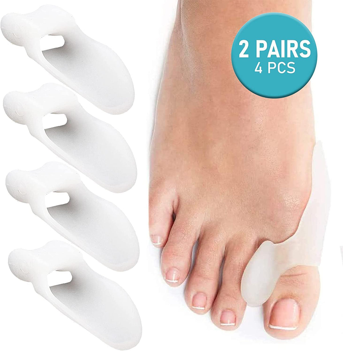 Bunion Gel Guard &amp; Spacer for Bunion &amp; Hallux Valgus, Toe Separator