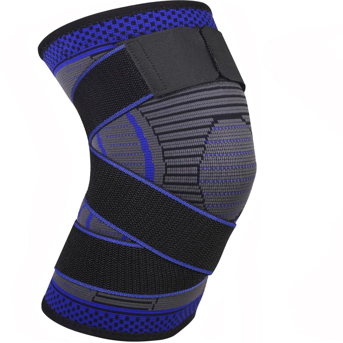 Adjustable Knee Compression Brace With Stabilizer Straps