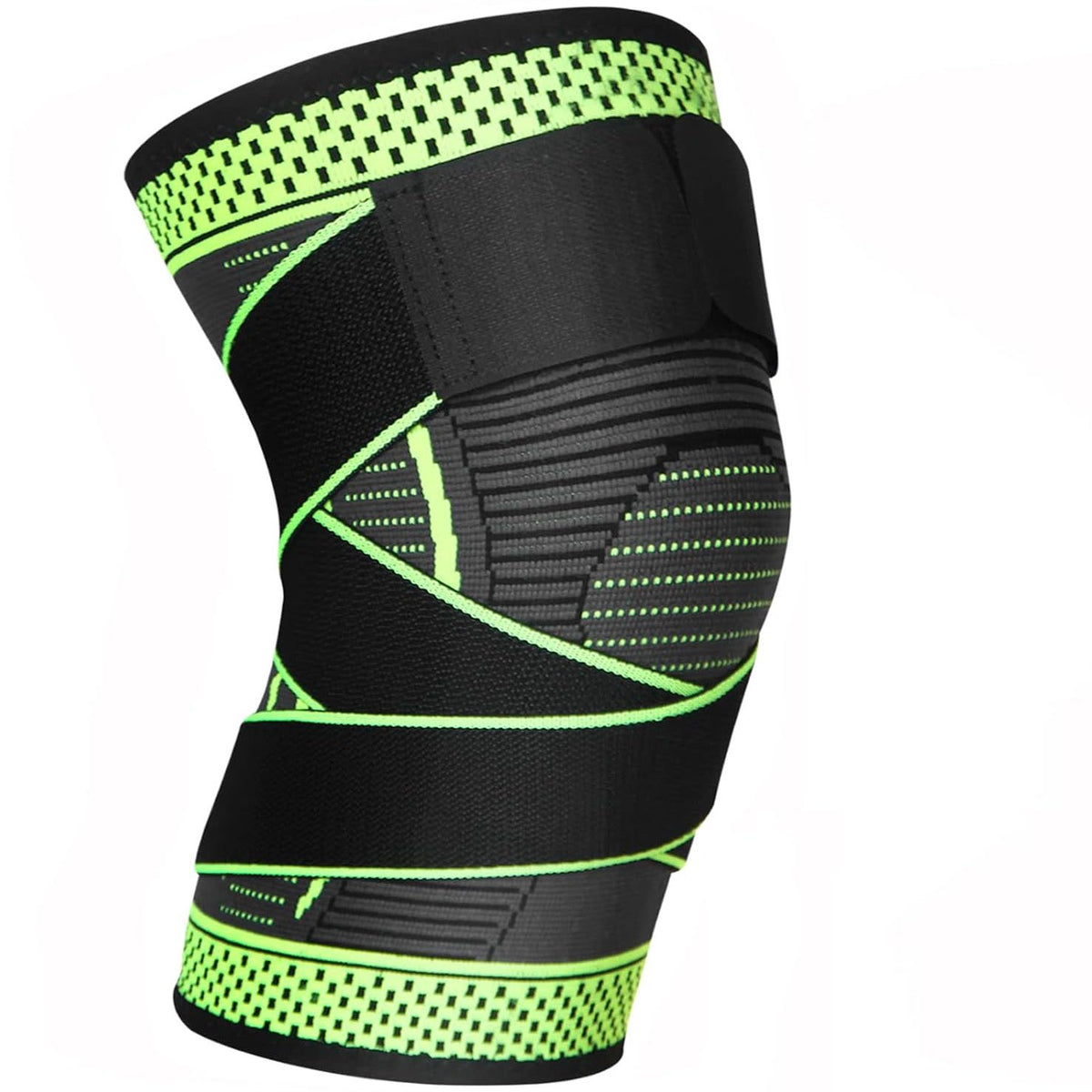 Adjustable Knee Compression Brace With Stabilizer Straps