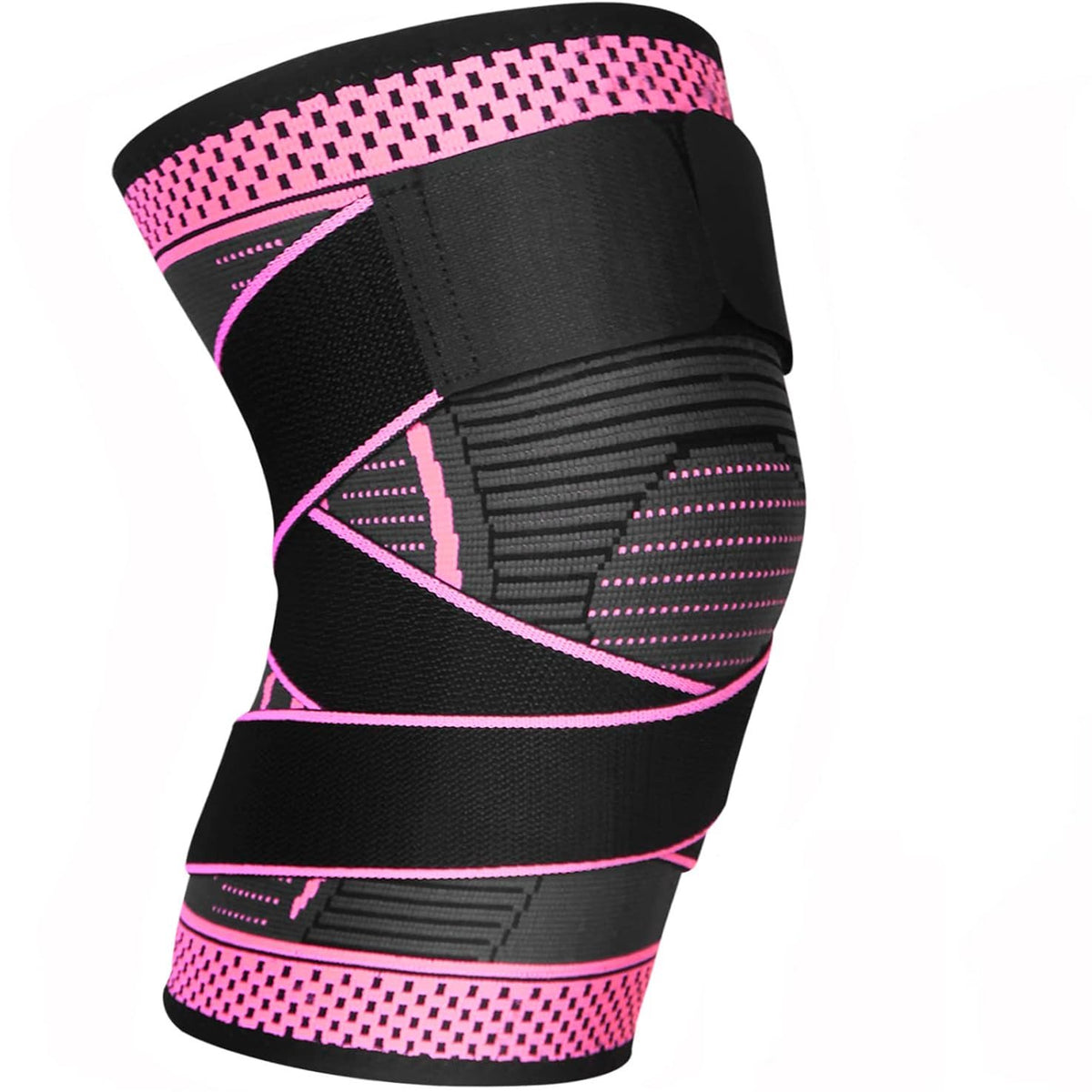 Adjustable Knee Compression Brace With Stabilizer Straps