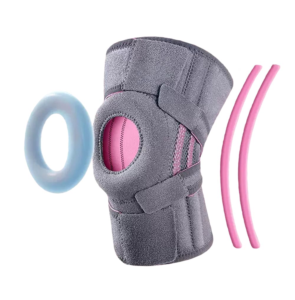 Adjustable Neoprene Knee Brace with Straps &amp; Side Stabilizers