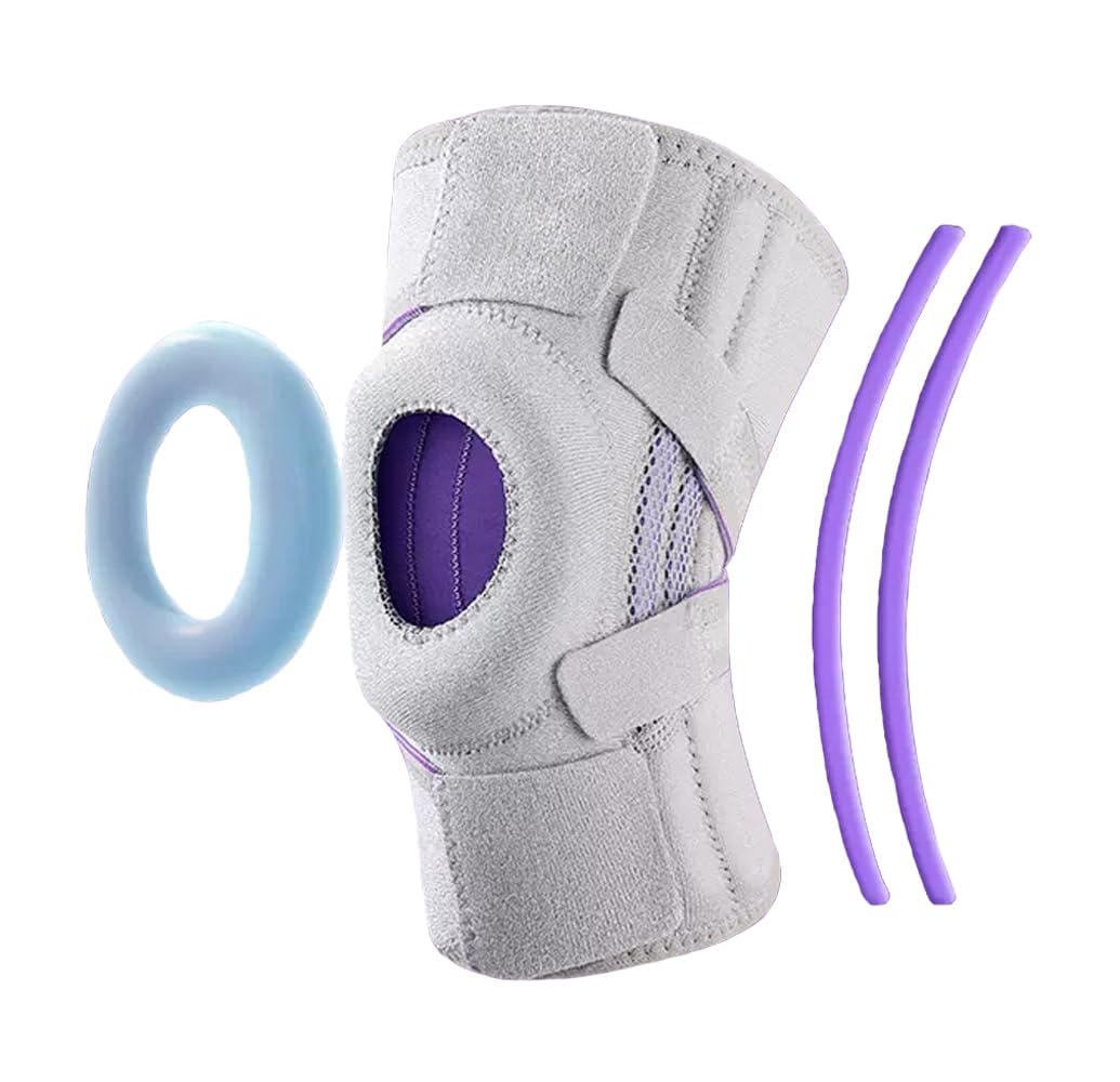 Adjustable Neoprene Knee Brace with Straps &amp; Side Stabilizers