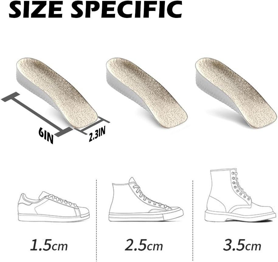 Arch and Heel Lift Insert for Length Discrepancies