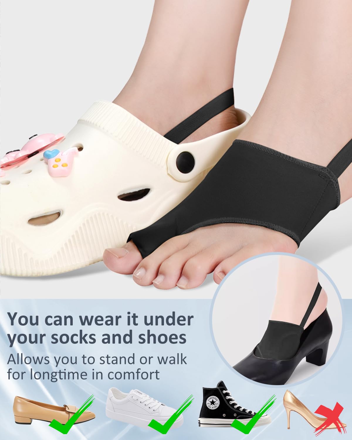Adjustable Bunion Bootie Corrector and Toe Separator Sleeve