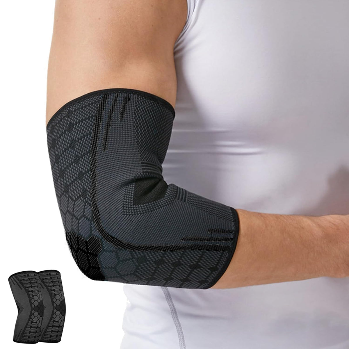 Elastic Elbow Compression Sleeve for Support &amp; Pain Relief