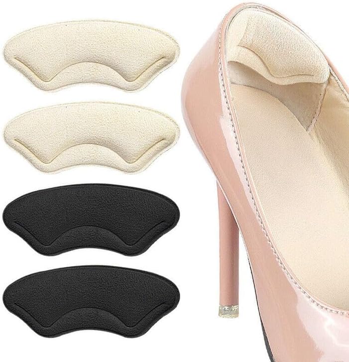 Suede Heel Cushion Back Shoe Liner Grips for Sore Heel &amp; Blister Pain