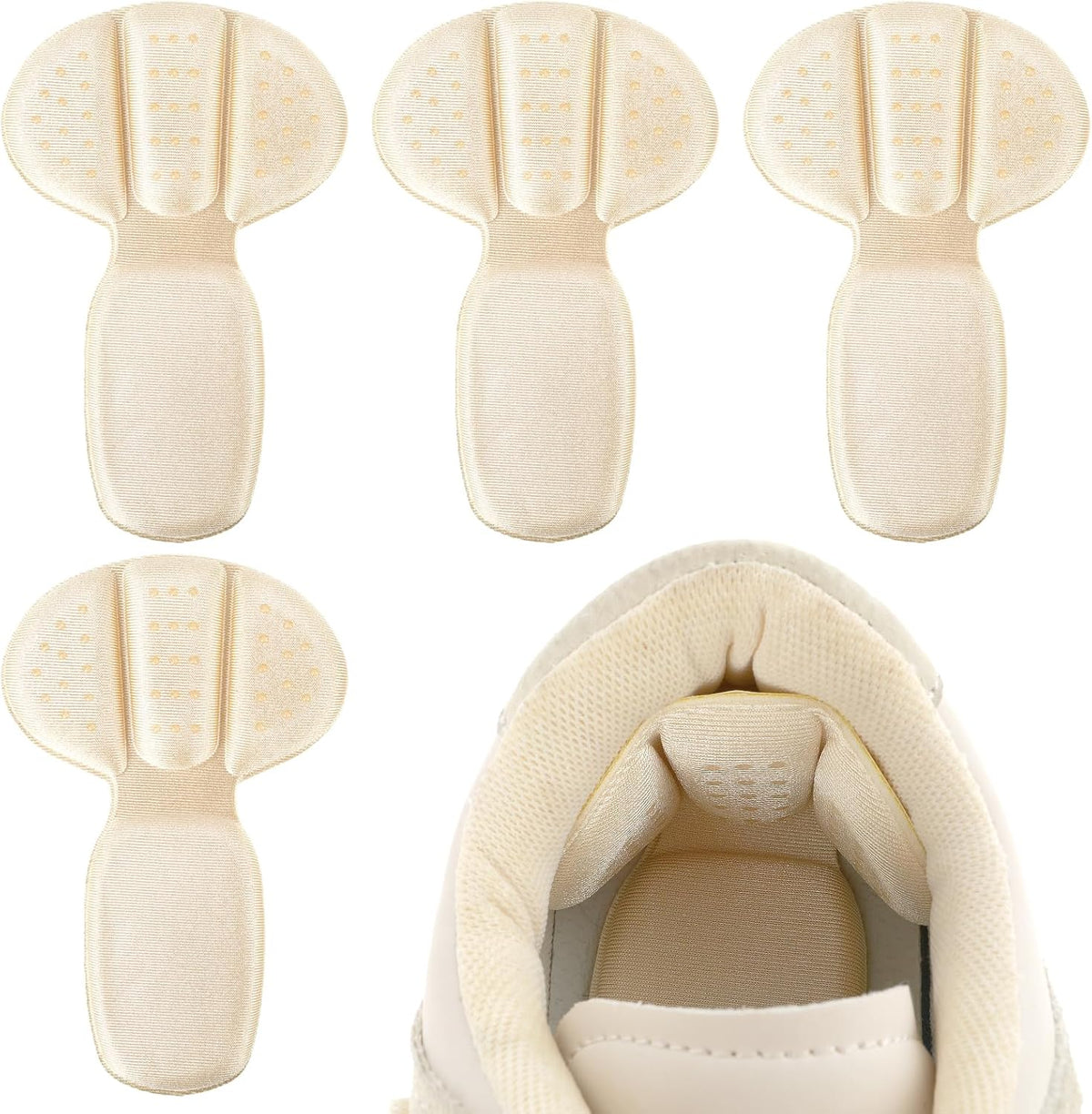 High Heel Silicone Shoe Pad Stickers for Sore Heel – Microfiber Cushion