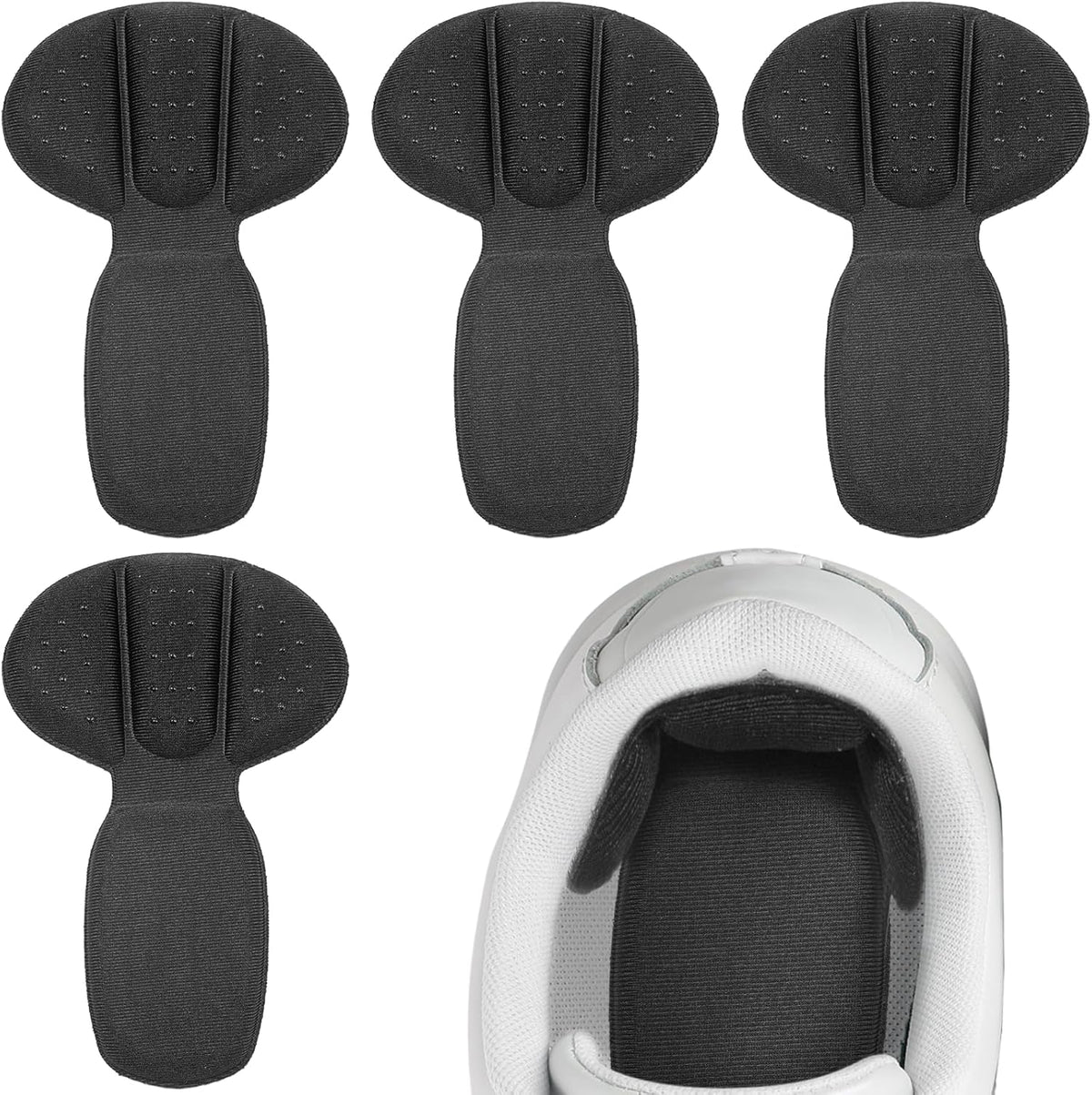 High Heel Silicone Shoe Pad Stickers for Sore Heel – Microfiber Cushion