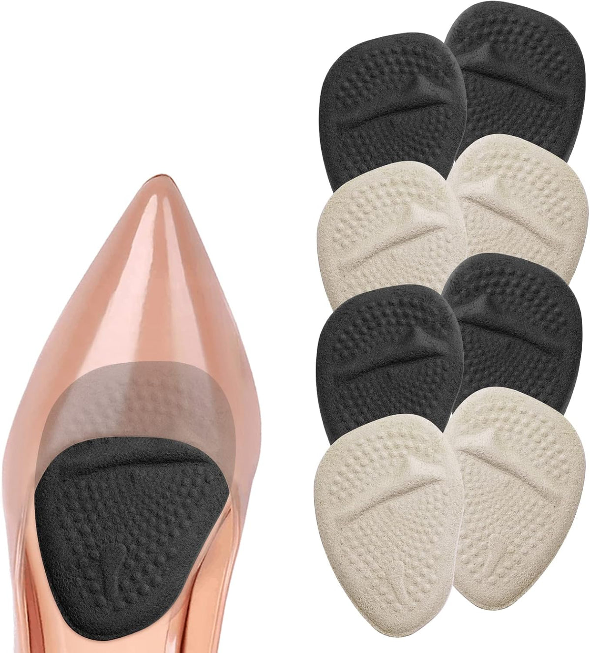 Women&#39;s Metatarsal Self-Adhesive Gel Insole Forefoot Pad - 2 Pack