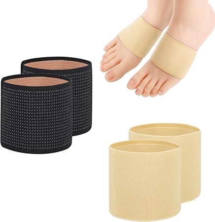Plantar Fasciitis Metatarsal Arch Support Compression Fabric Sleeve – 2 Pairs