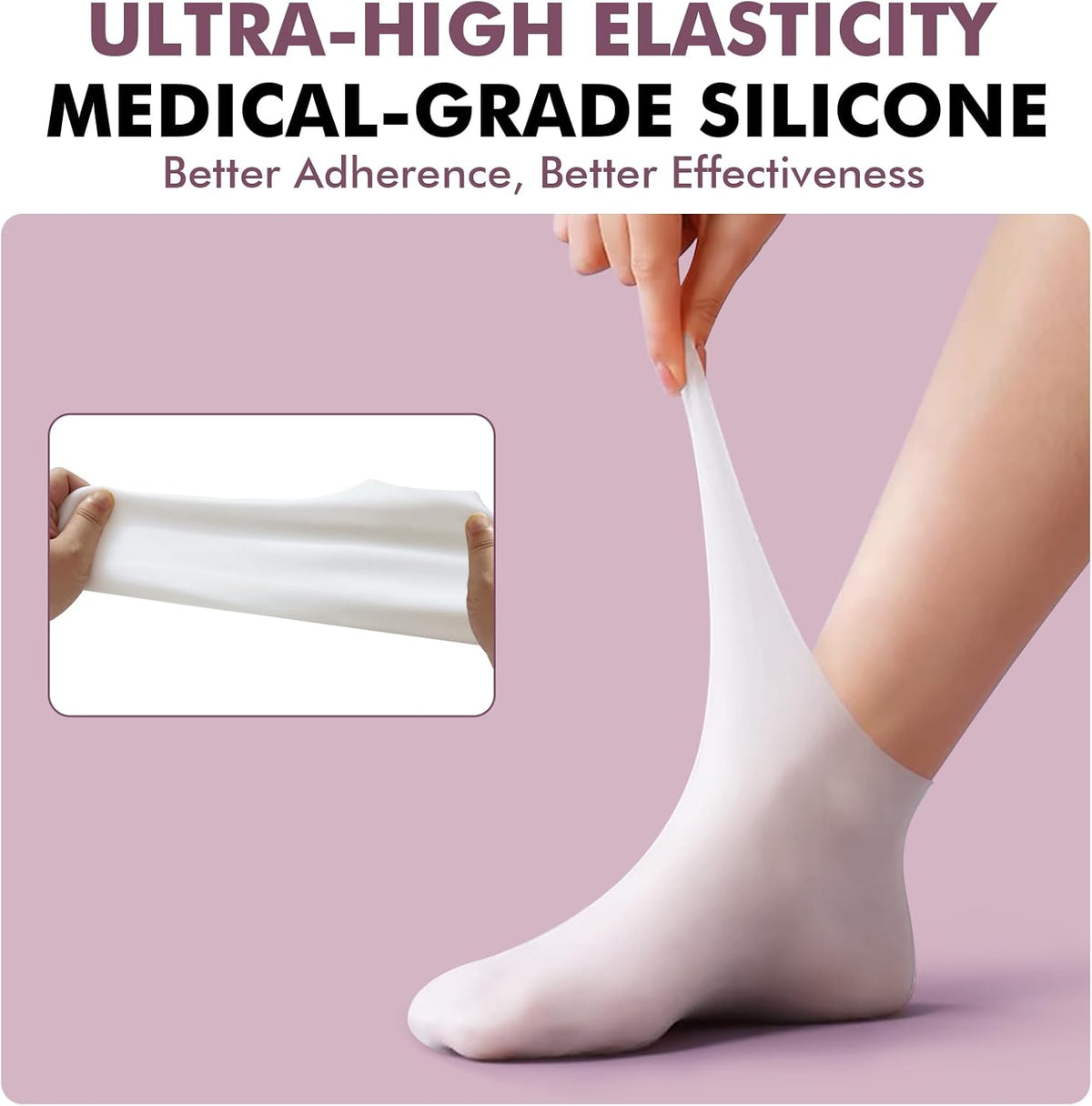 Silicone Gel Moisturizing Socks and Protector - Gel, Silicone Sock
