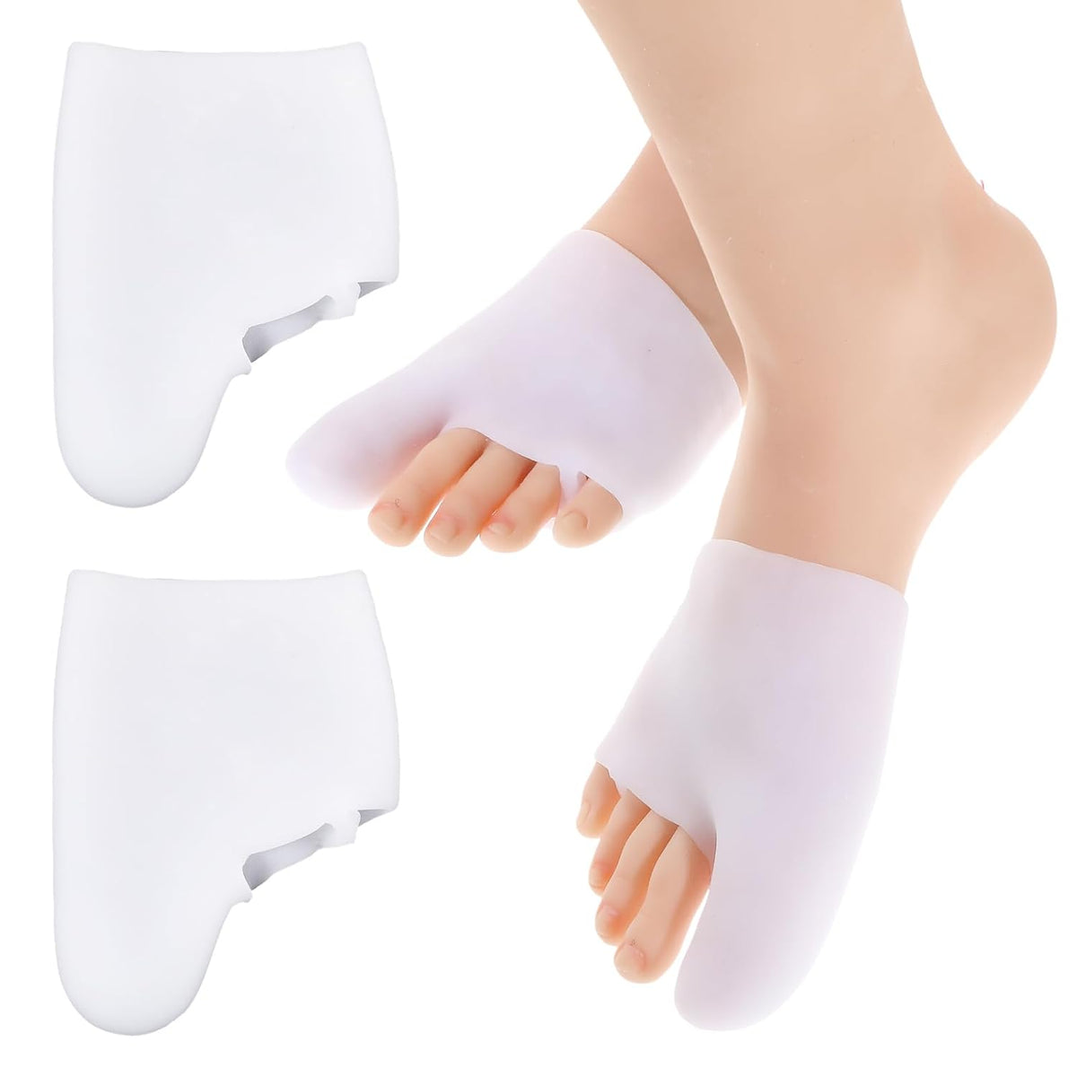 Silicone Gel Sock Toe Corrector for Bunion &amp; Hallux Valgus Pain Relief