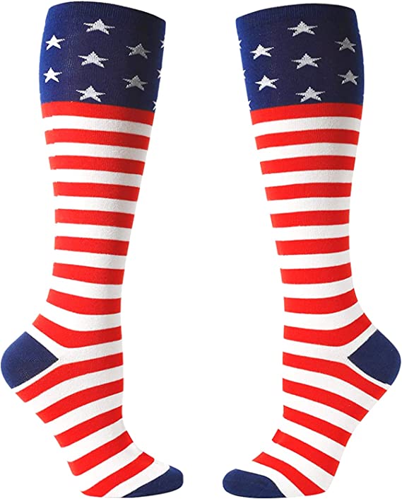 Compression Socks 20-30 mmHg - American Flag Design