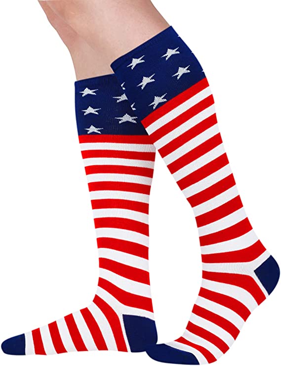 Compression Socks 20-30 mmHg - American Flag Design