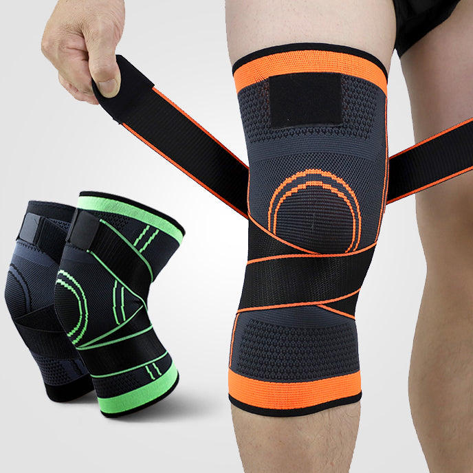 Adjustable Knee Compression Brace With Stabilizer Straps