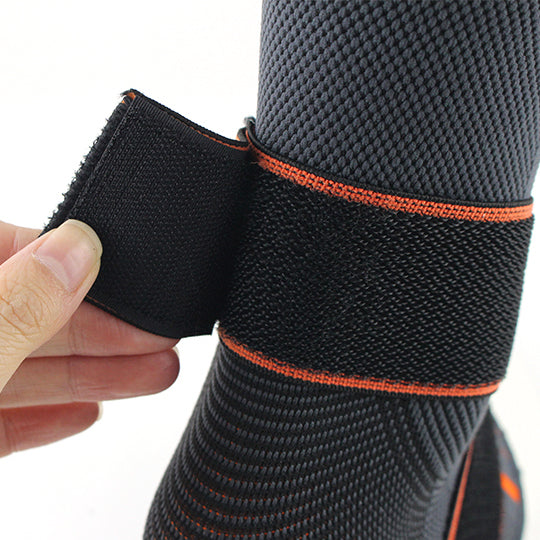 Adjustable Ankle Compression Brace with Stabilizer Straps