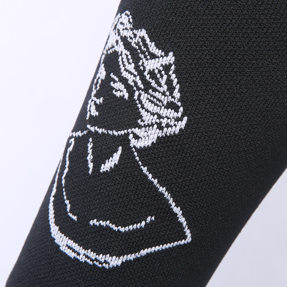 Leisure Compression Socks 20-30 mmHg - Black Statue Design