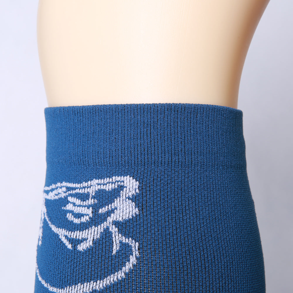 Leisure Compression Socks 20-30 mmHg - Blue Broken Statue Design