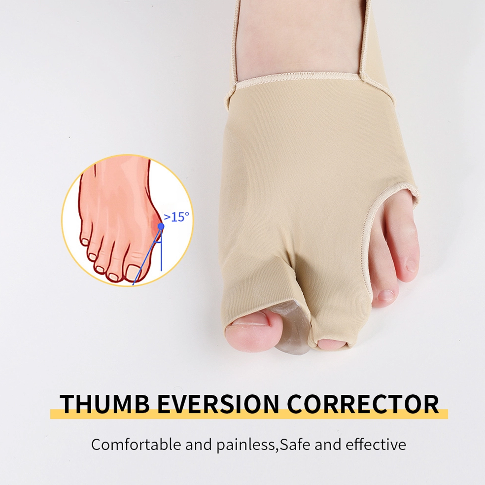Nighttime Bunion Bootie Corrector and Splint Microfiber Sleeve FootHealth