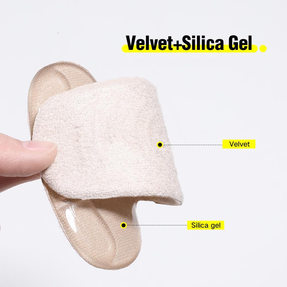 High Heel Silicone Shoe Pad Stickers for Sore Heel, Microfiber Cushion