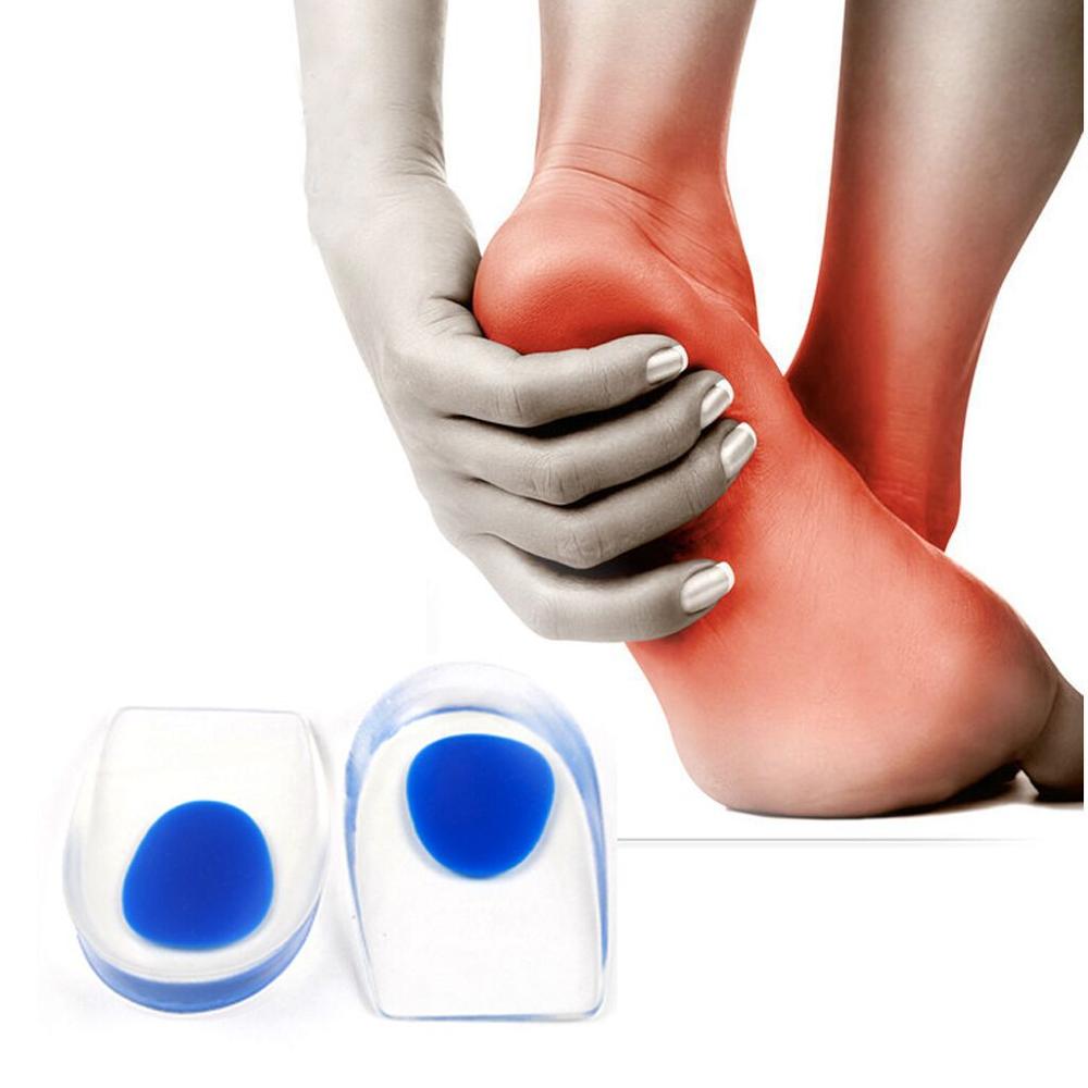 Plantar Fasciitis Silicone Gel Heel Cups and Cushioned Shoe Inserts