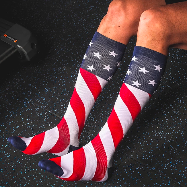 Leisure Compression Socks 20-30 mmHg - American Flag Design