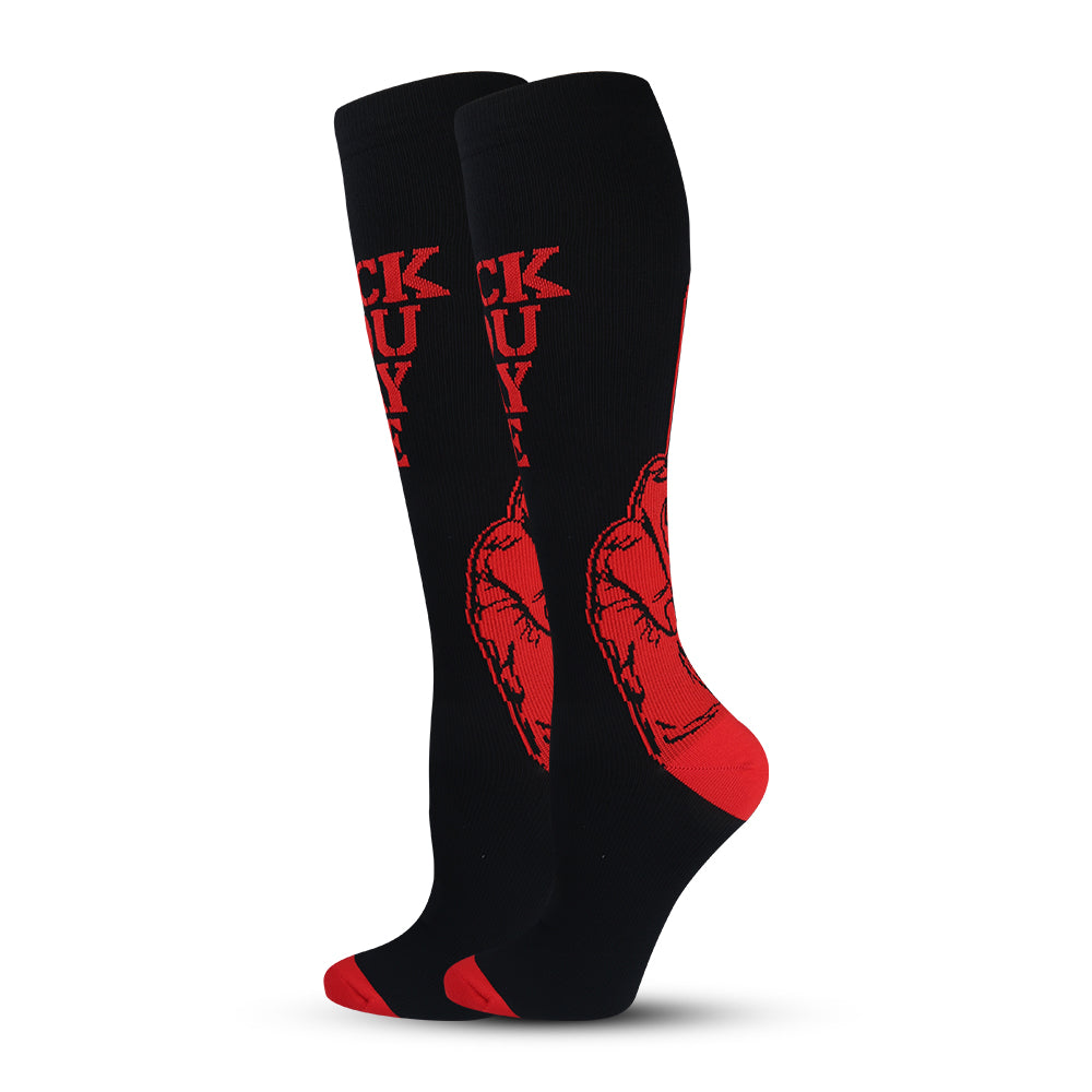 Leisure Compression Socks 20-30 mmHg - Pay Me Red Design