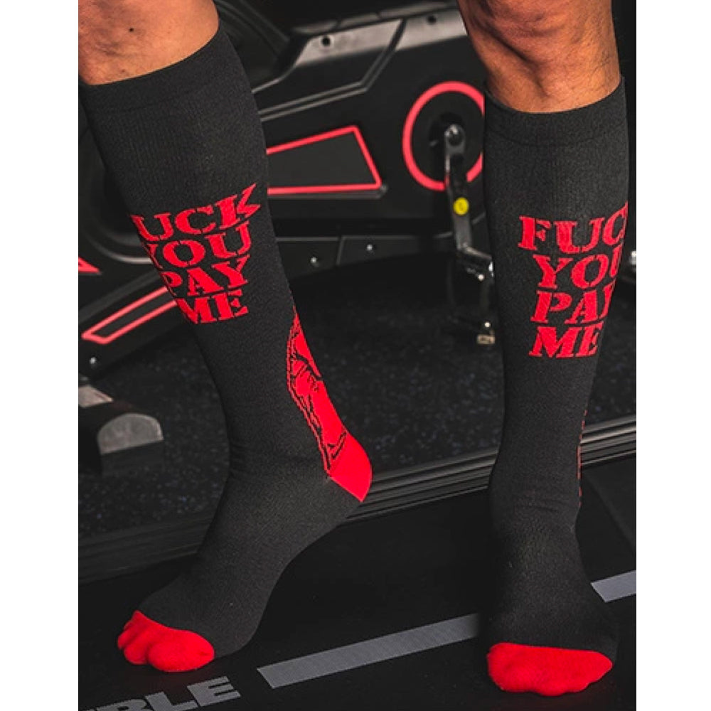 Leisure Compression Socks 20-30 mmHg - Pay Me Red Design