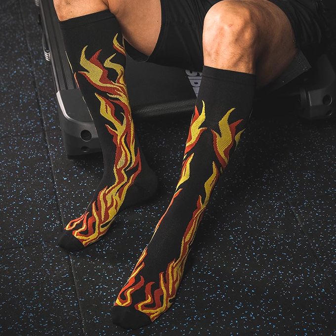 Leisure Graduated Compression Socks 20-30 mmHg - Flame Design ...